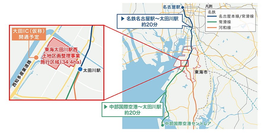 広域図、計画地周辺地図