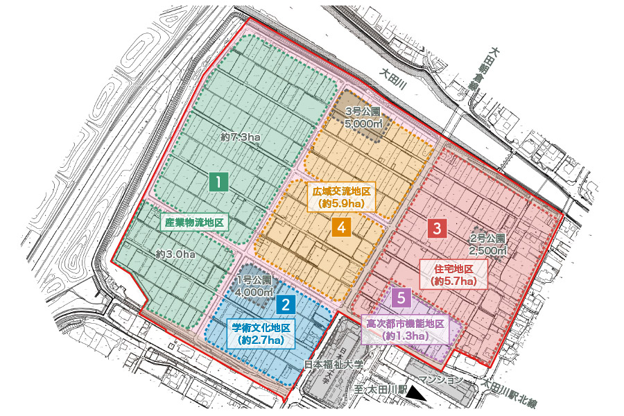 広域図、計画地周辺地図